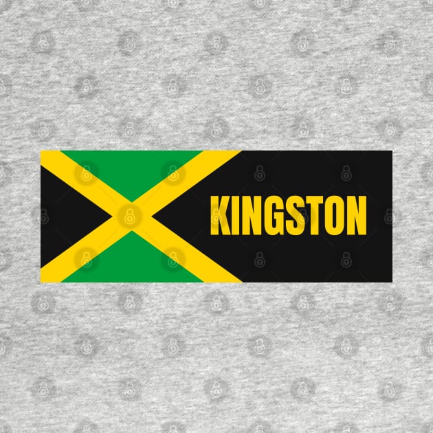 Kingston City in Jamaican Flag by aybe7elf